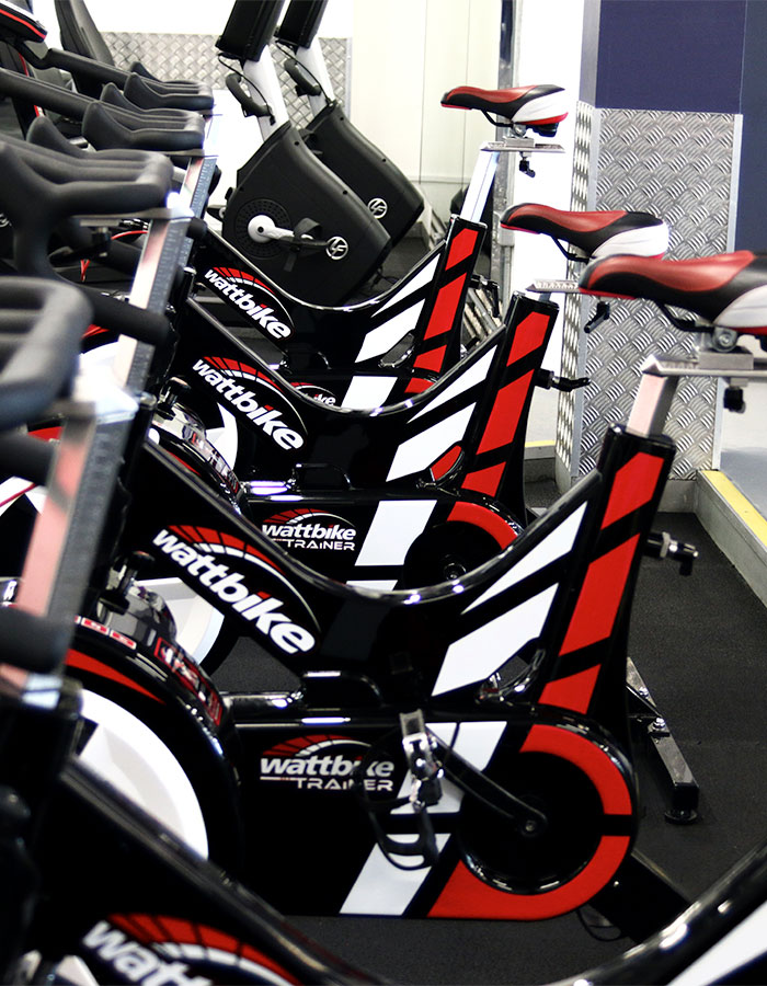 Bike machines in the gym